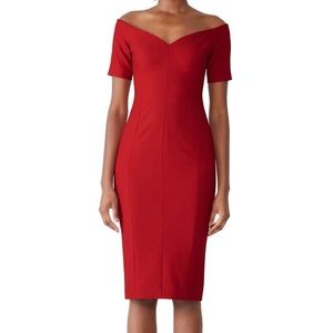 Cinq a Sept Crimson Dress